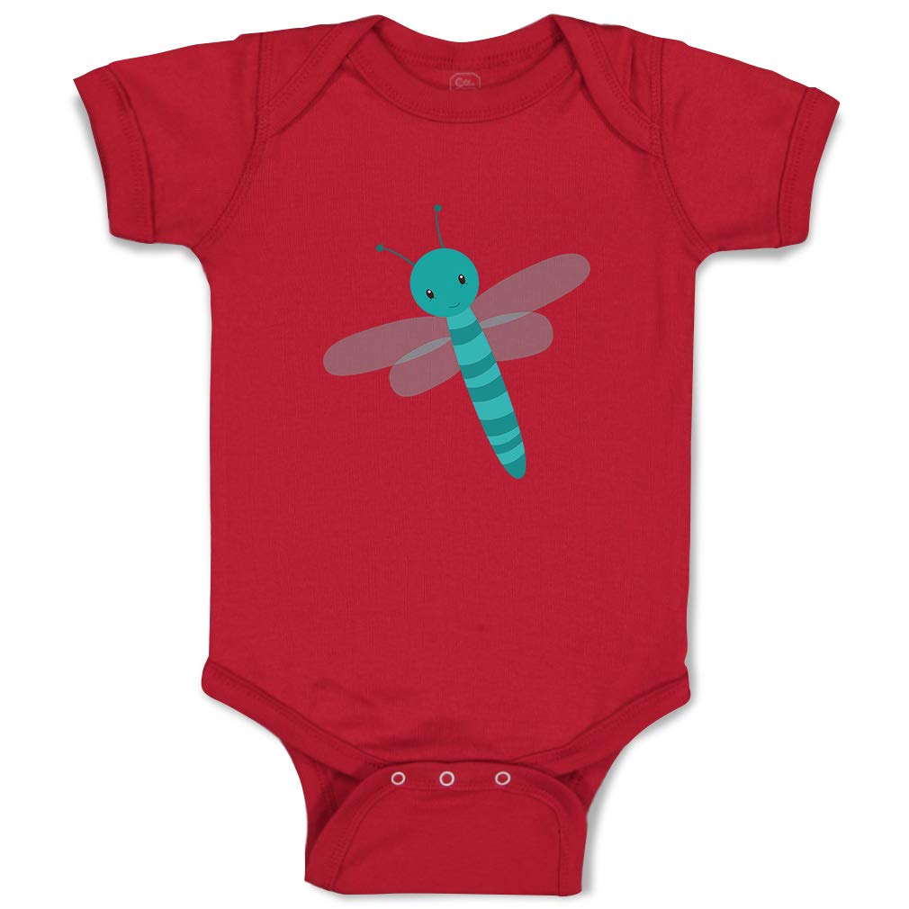 Custom Personalized Baby Bodysuit for Boys & Girls - Cute Dragonfly Design - 100% Cotton Soft Baby Clothes - Perfect for Newborn Gifts, Photo Shoots & Everyday Wear