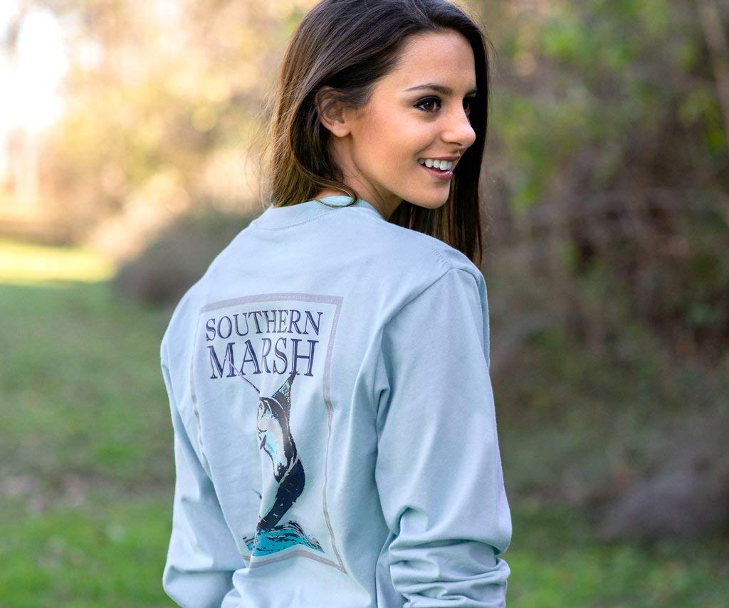 Southern Marsh LS Fishing Shirt - Comfortable & Durable Long Sleeve Performance Shirt for Anglers - Perfect for Freshwater & Saltwater Fishing Trips
