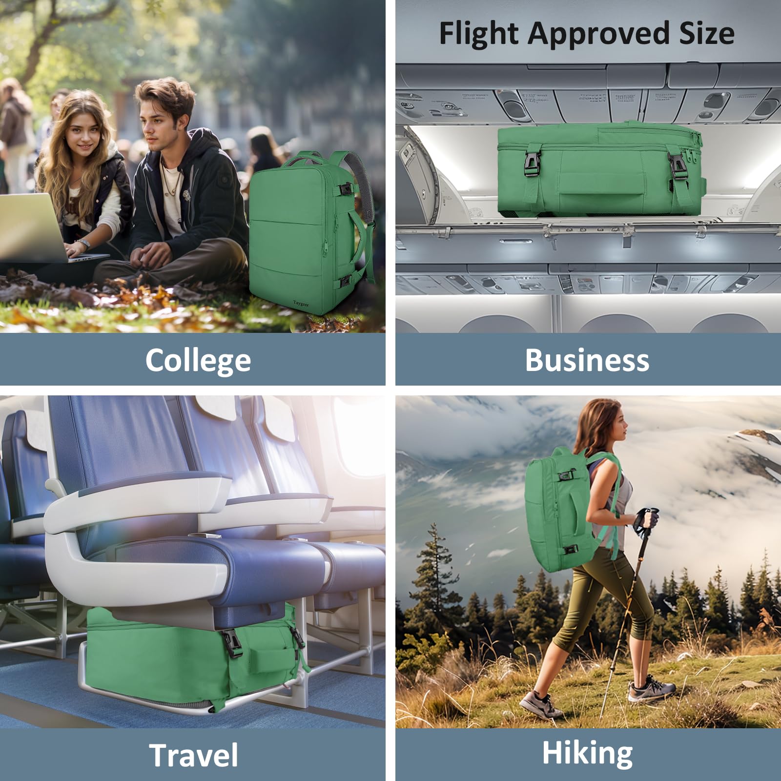TSA Approved Travel Backpack with USB Port - Carry On for Women & Men - Perfect for Air Travel & Commuting