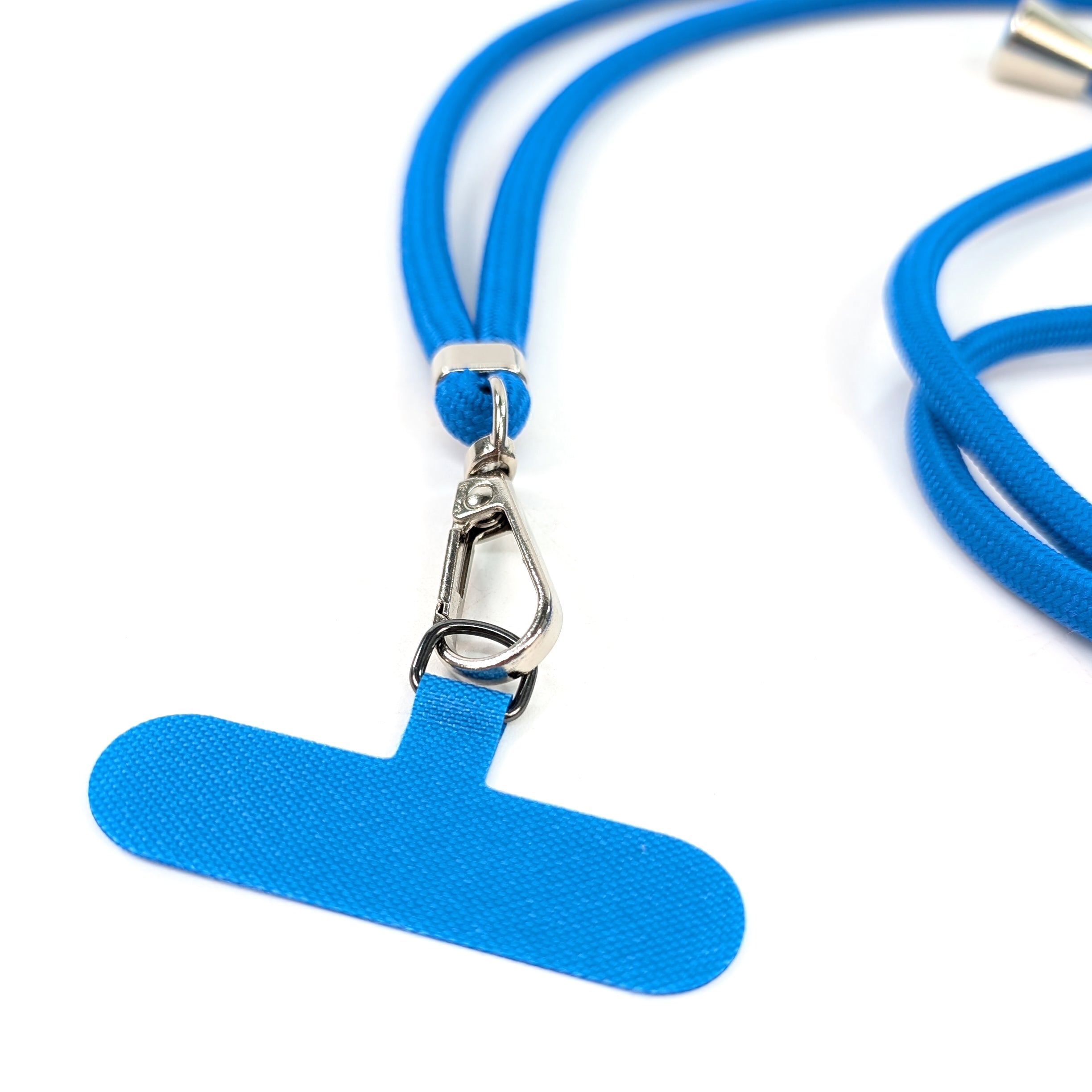 Adjustable Crossbody Phone Strap - Secure Hands-Free Belt Clip for iPhone & Android - Perfect for Running, Travel & Shopping (Blue)