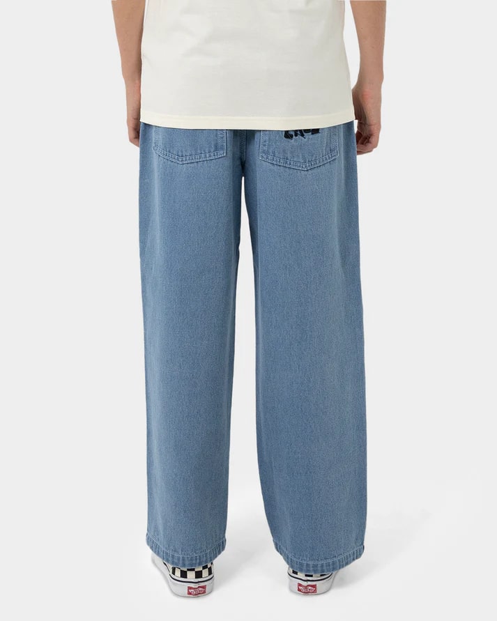 Santa Cruz Yelling Stack Boys Baggy Denim Jeans - Comfortable & Stylish Loose Fit for Skateboarding & Casual Wear