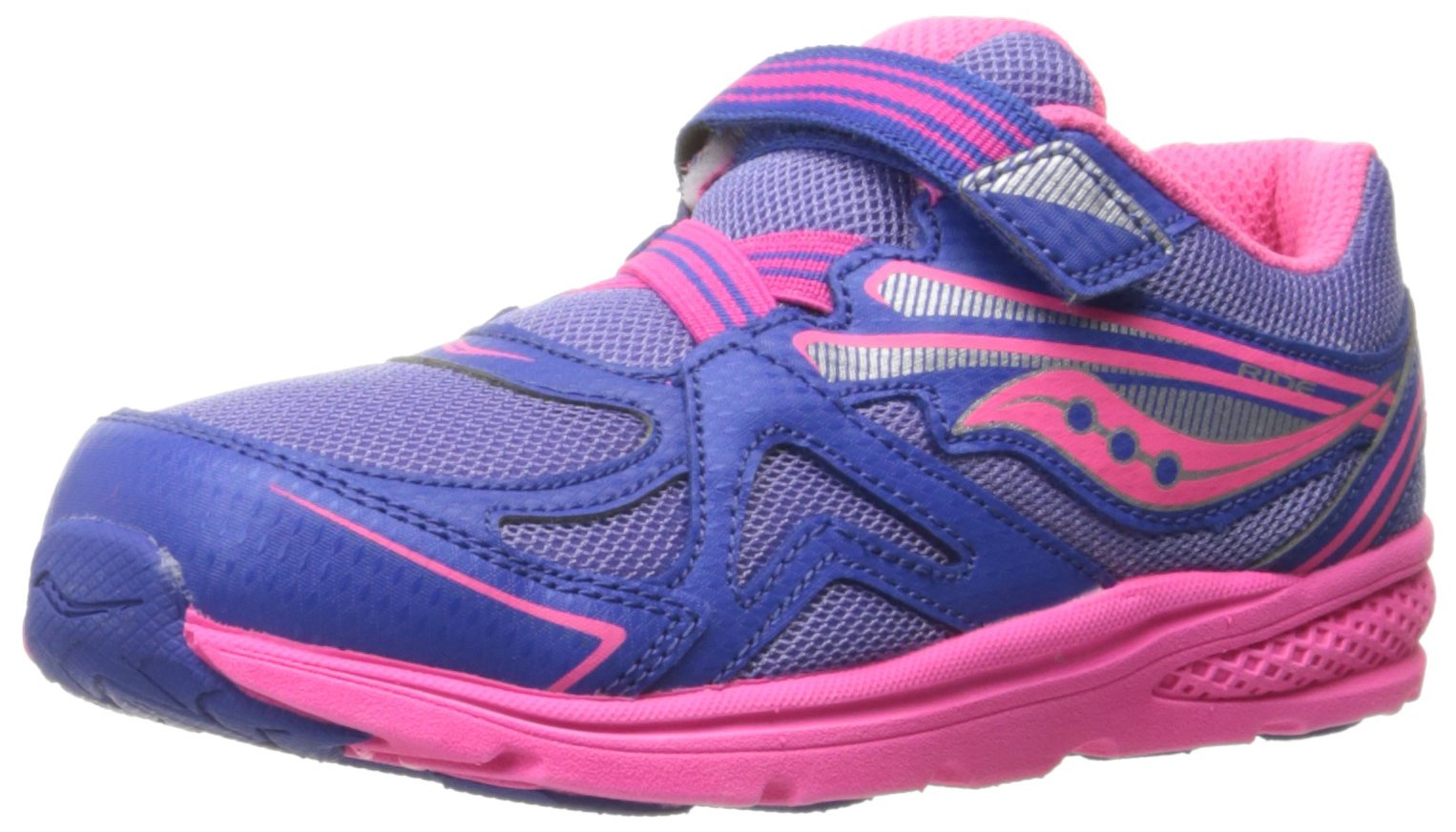 Saucony Girls' Baby Ride Sneaker - Lightweight Toddler/Little Kid Running Shoes for Active Play, Walking & First Steps | Comfortable & Durable Design for Everyday Wear
