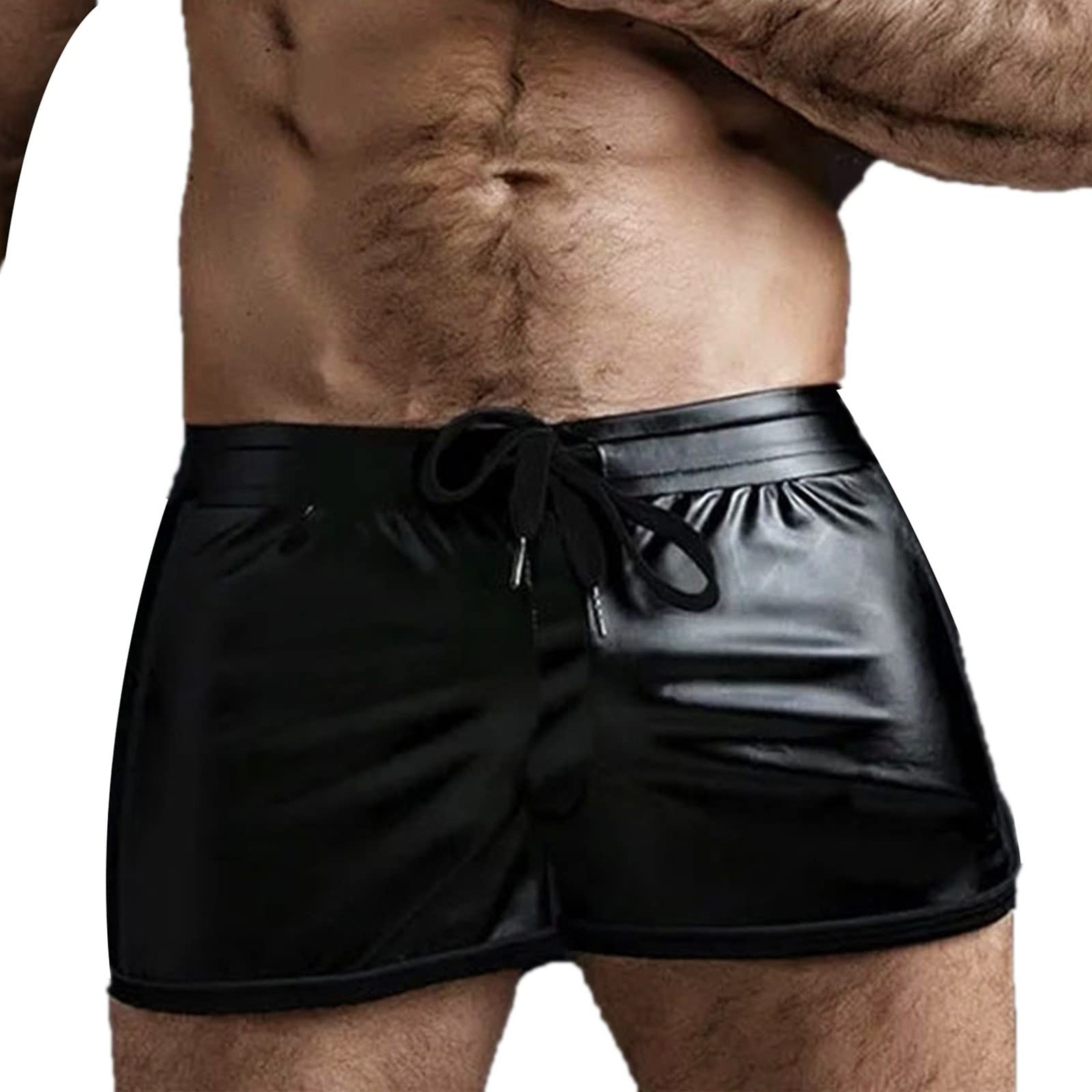 Premium Men's Linen & Leather Motorcycle Pants - Stitched 3-Point Design, Breathable & Stylish Shorts for Riding, Casual Wear & Outdoor Adventures