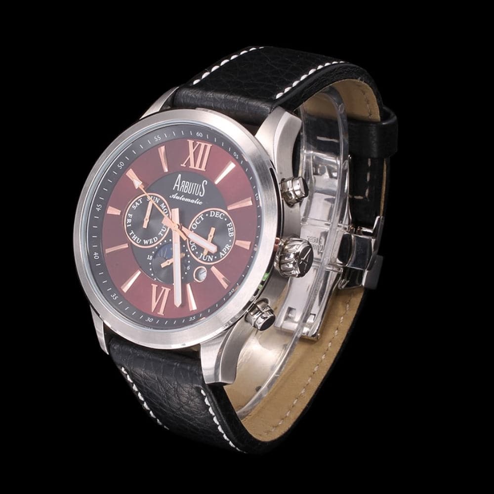 ARBUTUS AR902TRFB Men's Stainless Steel Waterproof Watch - Classic Analog Quartz Wristwatch for Business, Casual & Outdoor Activities