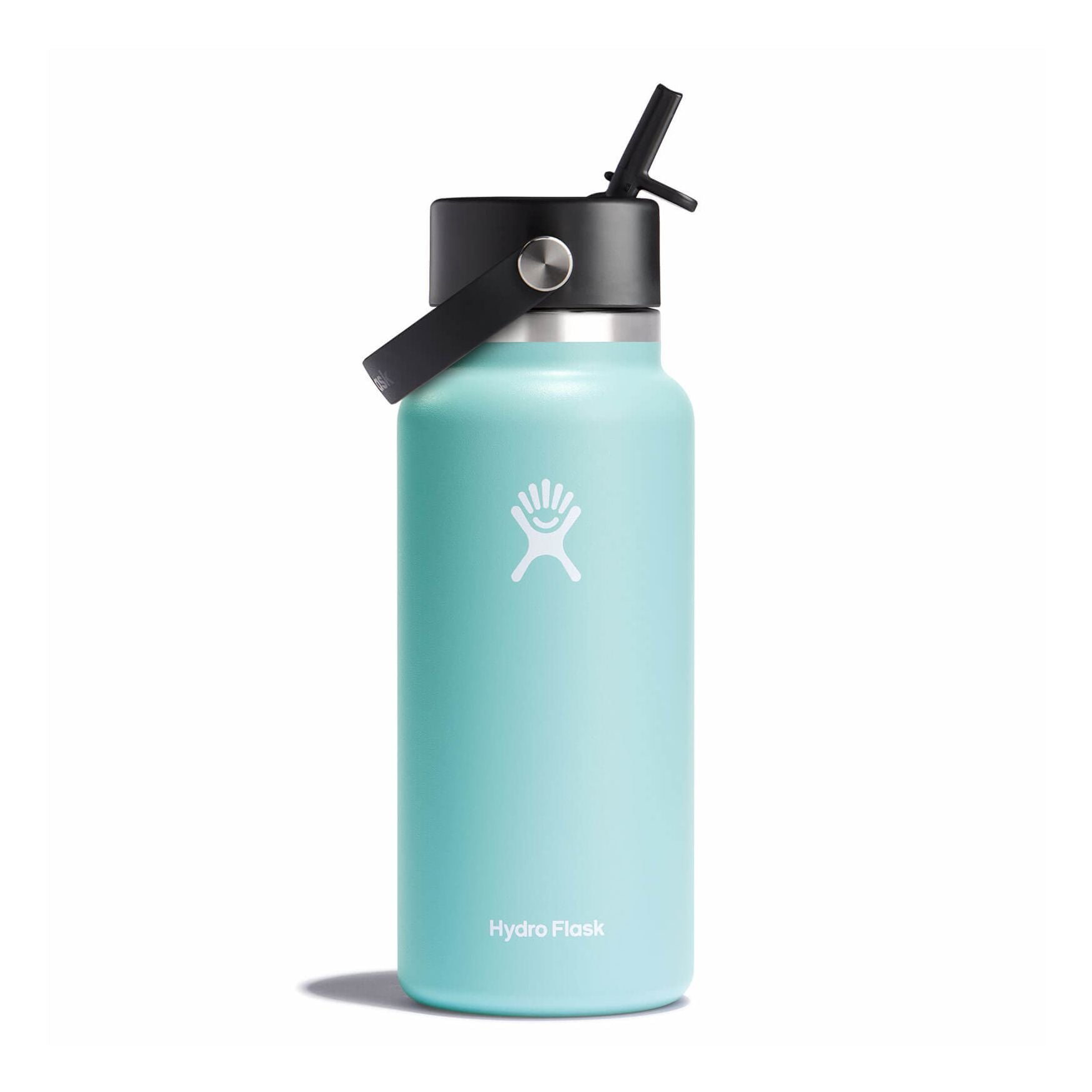 Hydro Flask 32 oz Wide Mouth Water Bottle with Flex Straw Cap - Insulated Stainless Steel for Hiking, Gym & Outdoor Activities