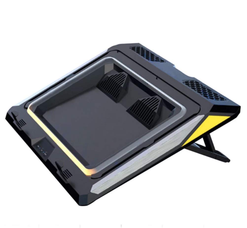QONBV Portable Laptop Cooling Pad with Dual Blowers, Dust Filter & Adjustable Stand - USB Powered for Gaming, Home & Office Use - Perfect for Overheating Prevention & Enhanced Performance