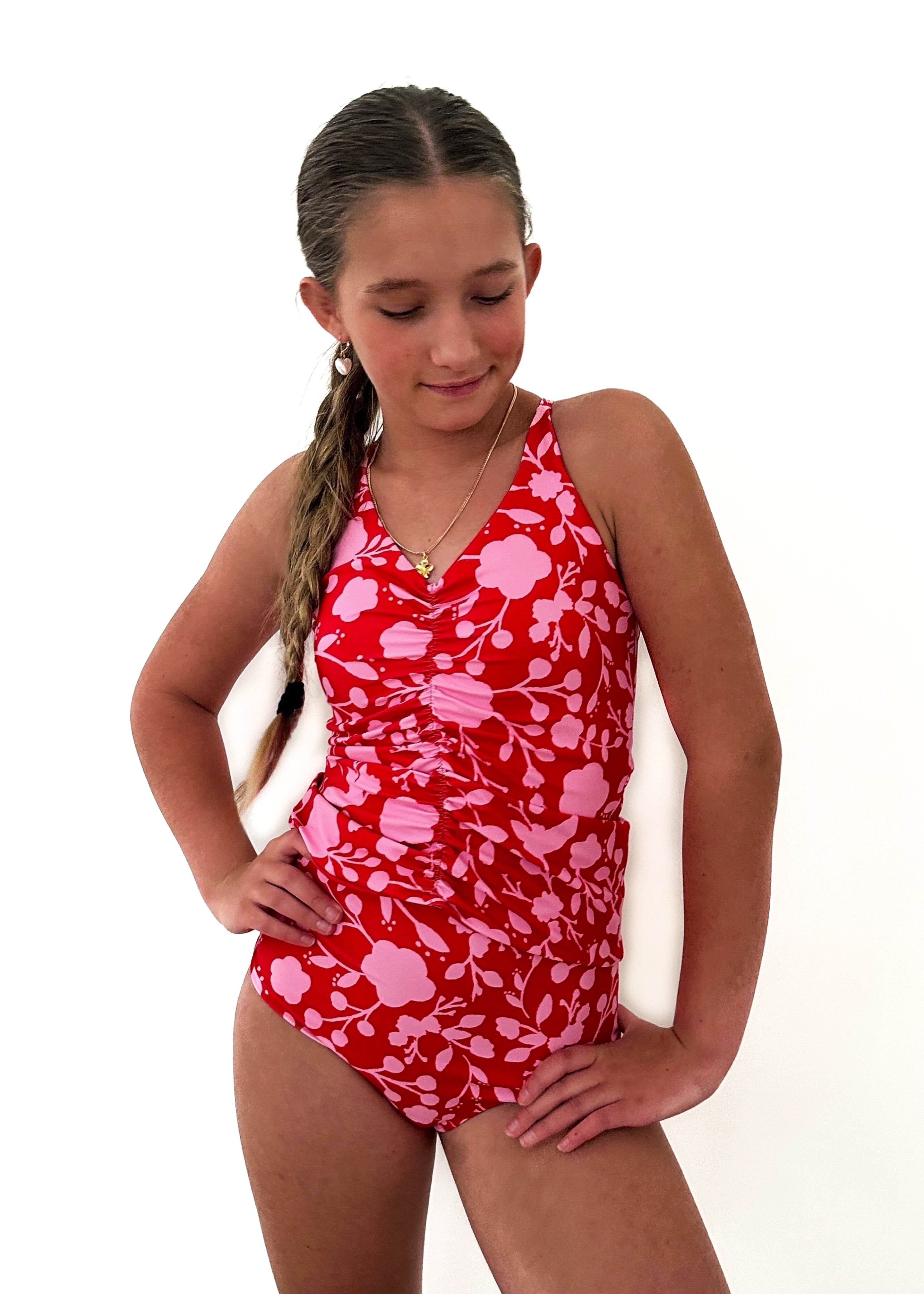 Reversible Tween Gabi Tankini Swimsuit for Girls - Perfect for Beach, Pool & Summer Vacations