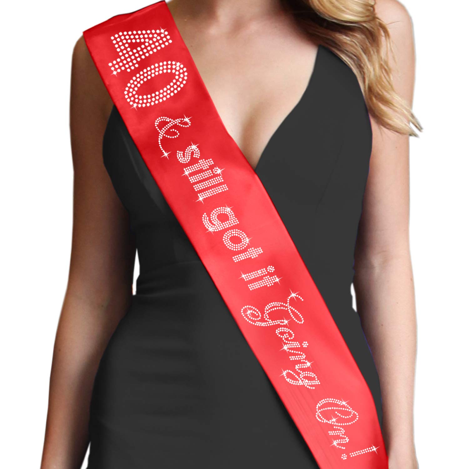 Crystal Rhinestone 40th Birthday Sash - Premium Satin '40 & Still Got It' Party Decor - Perfect for Milestone Celebrations, Bachelorette Parties & Special Events