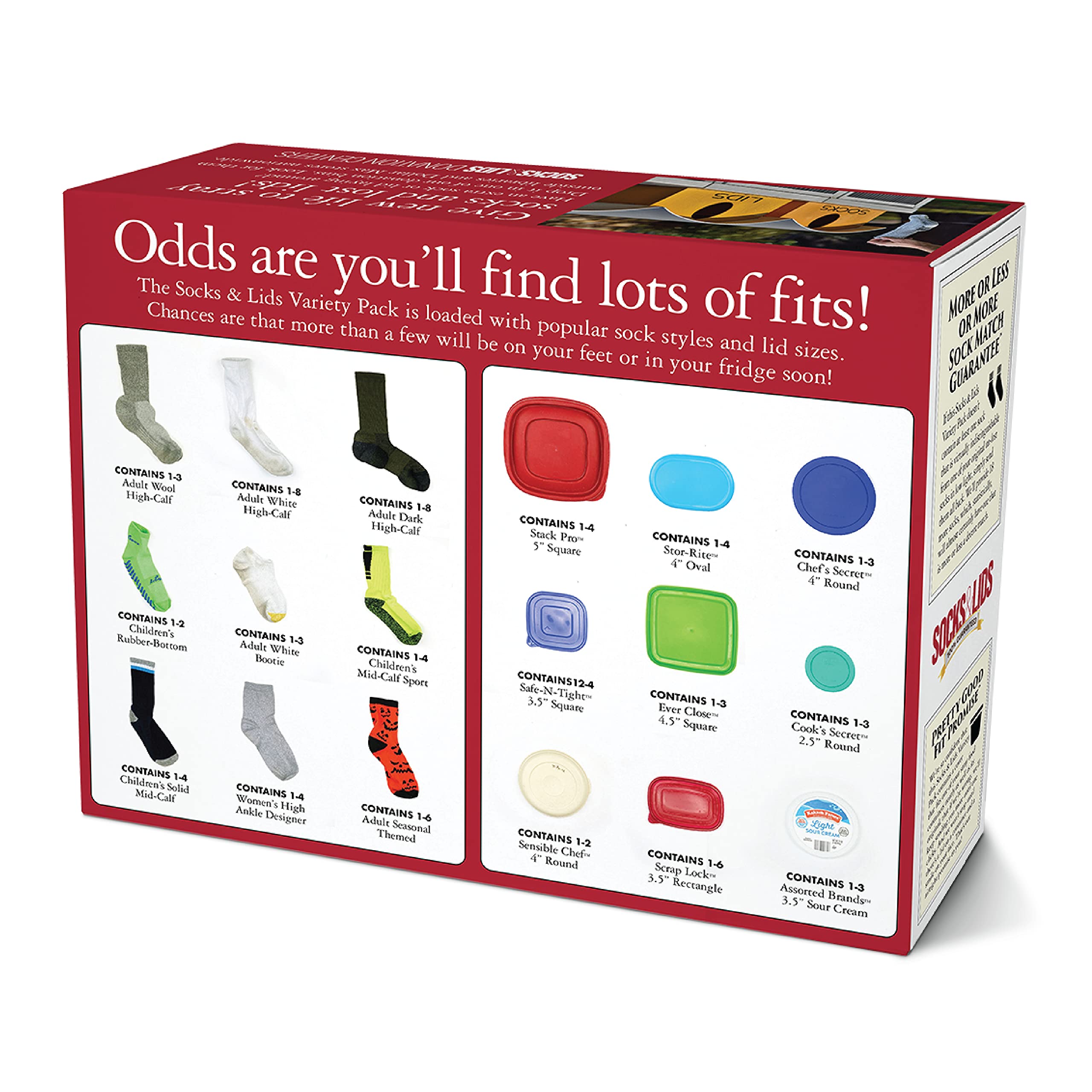 Prank-O Socks & Lids Gag Gift Empty Box - Funny Fake Gift Box for Birthday, Holiday & Party Pranks - Wrap Real Presents in This Convincing Joke Box - Perfect for April Fools, Christmas & Surprise Parties