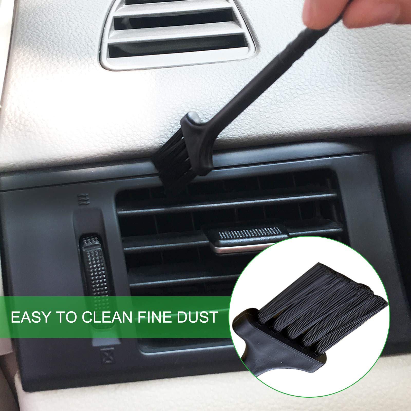 Car Cleaning Kit - Automotive Air Conditioner & Keyboard Cleaning Brush Set for Car, Computer & Electronics | Perfect for Car Detailing, Home & Office Cleaning