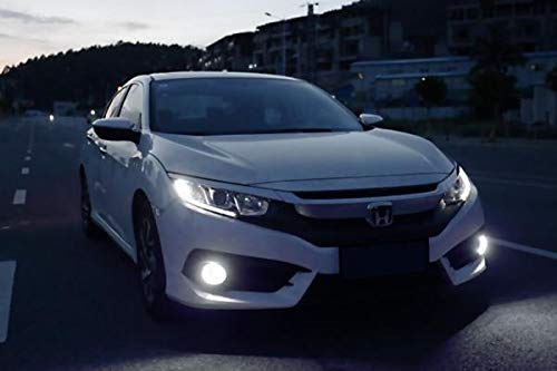 Brand LED Halo Fog Lights for 2016-2021 Honda Civic - Durable Bright White/Yellow Beam for Night Driving & Off-Road Adventure