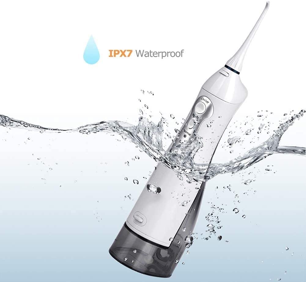 **Cordless Water Flosser for Teeth Cleaning - 3 Modes, IPX7 Waterproof, 220ML Portable Dental Flosser with USB Rechargeable - Perfect for Home & Travel Oral Care**