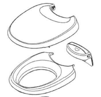 THETFORD 36766 White Bravura Toilet Seat and Cover - Durable RV Toilet Seat Replacement for Campers, Trailers & Motorhomes - Easy to Clean & Install