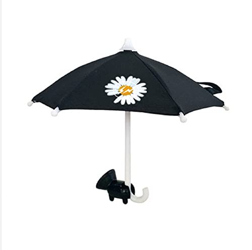 Little Chrysanthemum Black Phone Umbrella