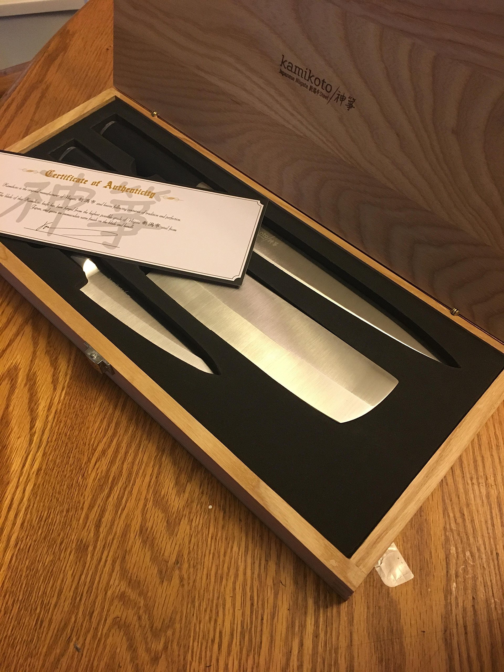 Kamikoto Kanpeki Premium Japanese Knife Set - 6-Piece High Carbon Stainless Steel Kitchen Knives for Professional Chefs & Home Cooking - Perfect for Slicing, Dicing, and Precision Cutting