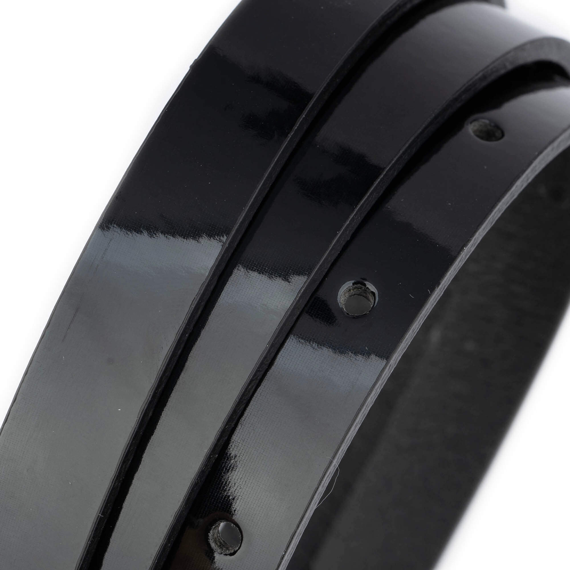 1.5cm Black Patent Leather Replacement Strap for YSL Buckles - Women's Fashion Accessory for Handbags, Belts & DIY Projects