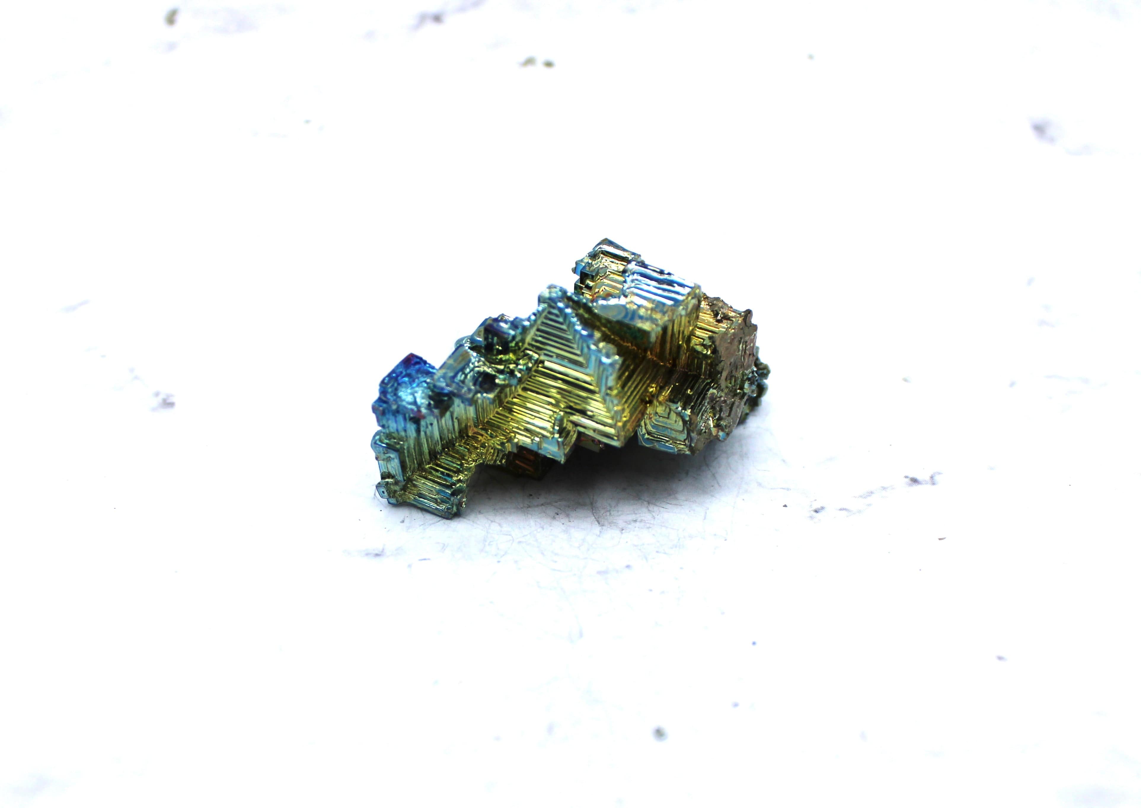 Bismuth Specimen - Natural Rainbow Metallic Crystal for Collectors & Science Enthusiasts | Perfect for Home Decor, Jewelry Making & STEM Education