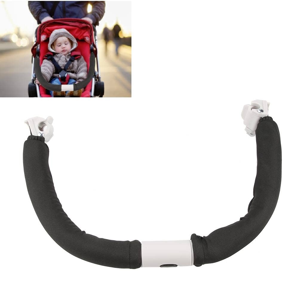 Adjustable Detachable Baby Stroller Bumper Bars - Safe Pushchair Handlebar Armrest for Infant Trolley Accessories (Black) | Perfect for Stroller Safety & Comfort During Walks, Shopping & Travel