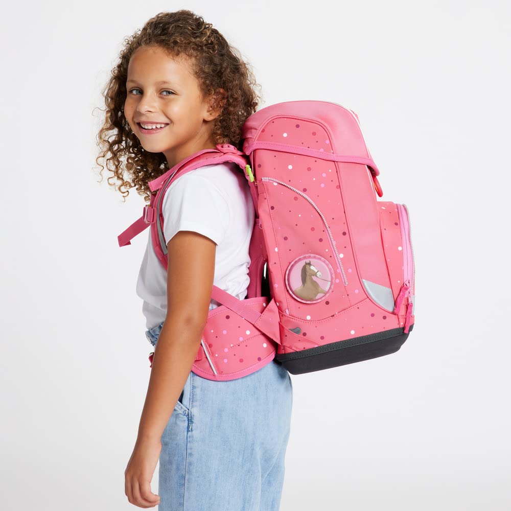ergobag Cubo Set - Ergonomic School Backpack for Kids | 6-Piece First Grade Primary School Essentials | Lightweight, Comfortable & Durable for Daily Use, School Trips & Outdoor Activities