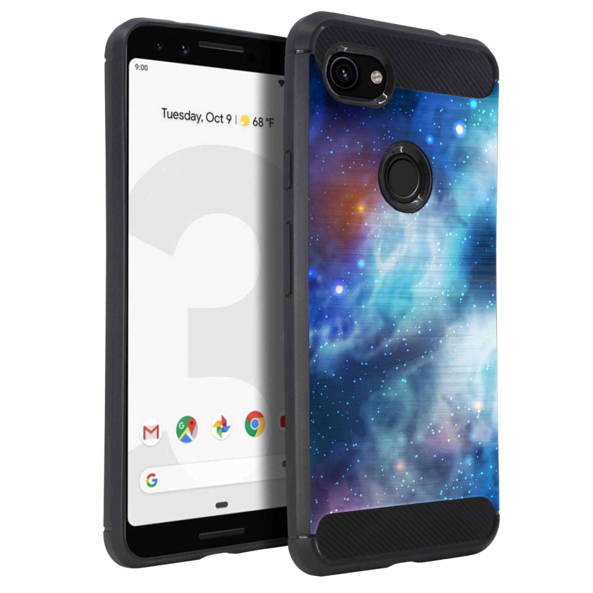 Google Pixel 3A Case - Slim TPU Cover with Scratch Protection & Galaxy Design for Daily Use