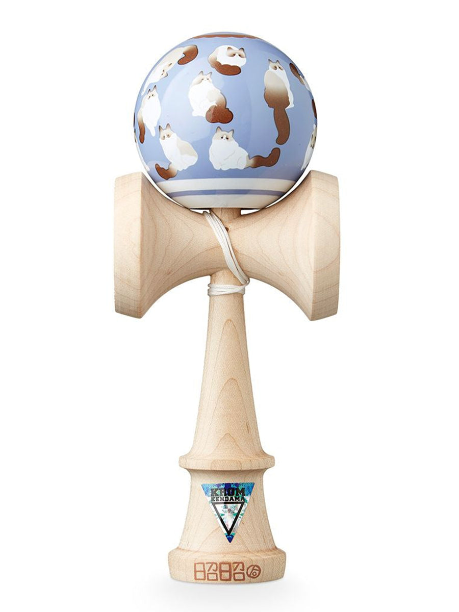 Krom Sosohan Cat Signature Kendama - Traditional Japanese Skill Toy for Kids & Adults - Perfect for Stress Relief, Hand-Eye Coordination & Fun Indoor/Outdoor Play