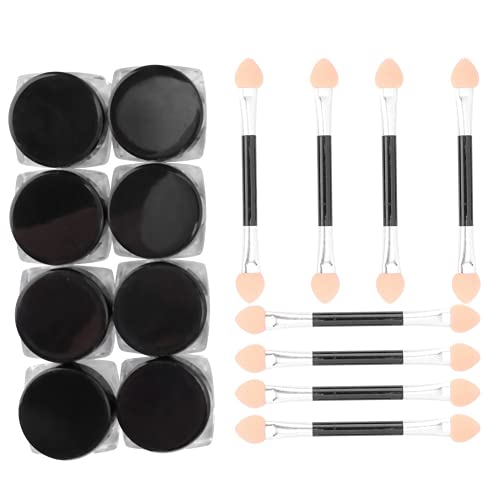 8Pcs Black Nail Powder Pigment - Professional Manicure Pigment for Nail Art, DIY & Home Use | Perfect for Nail Extensions, Gel Polish, Phone Case Decoration & Creative Crafts