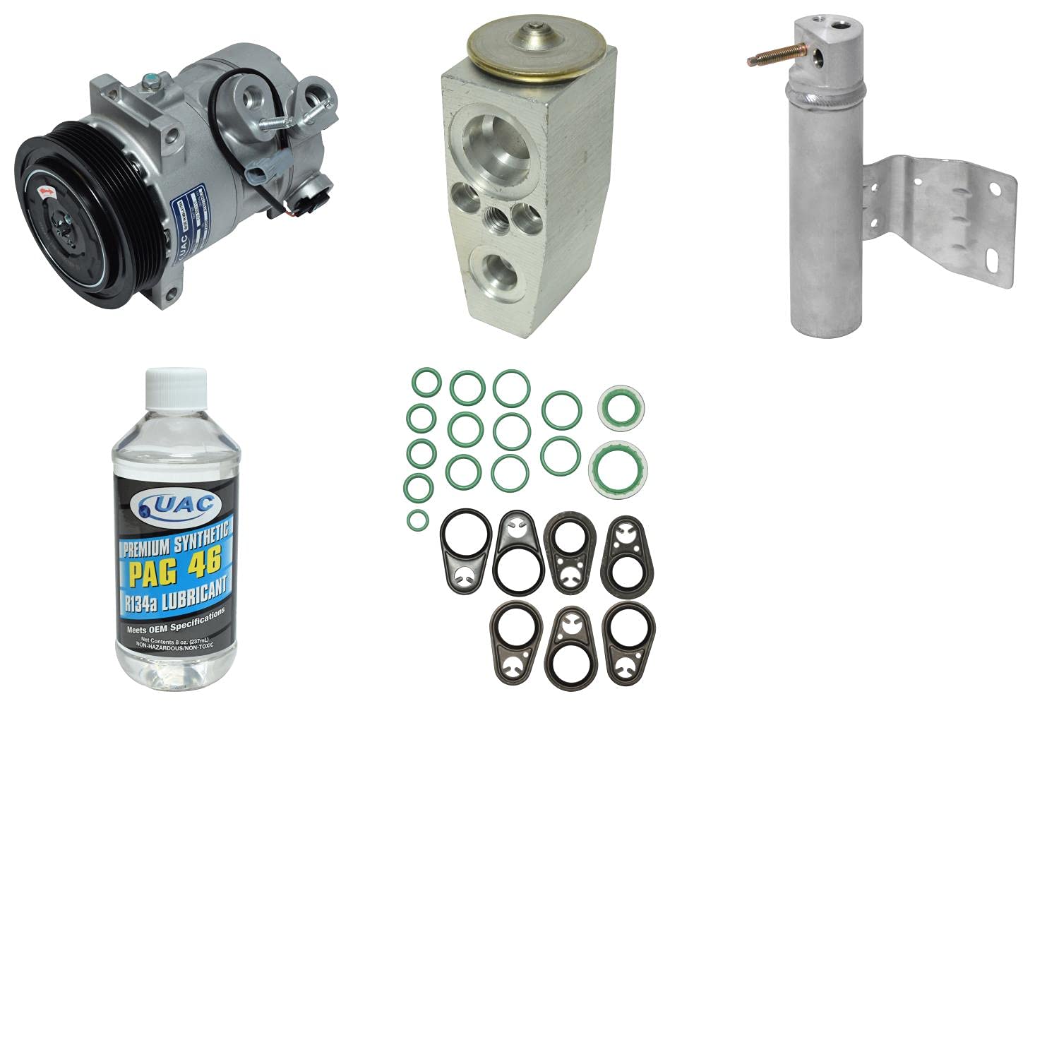 HVAC A/C Compressor Replacement Kit - Compatible with Multiple Car Models - Perfect for DIY Auto Repair & Maintenance