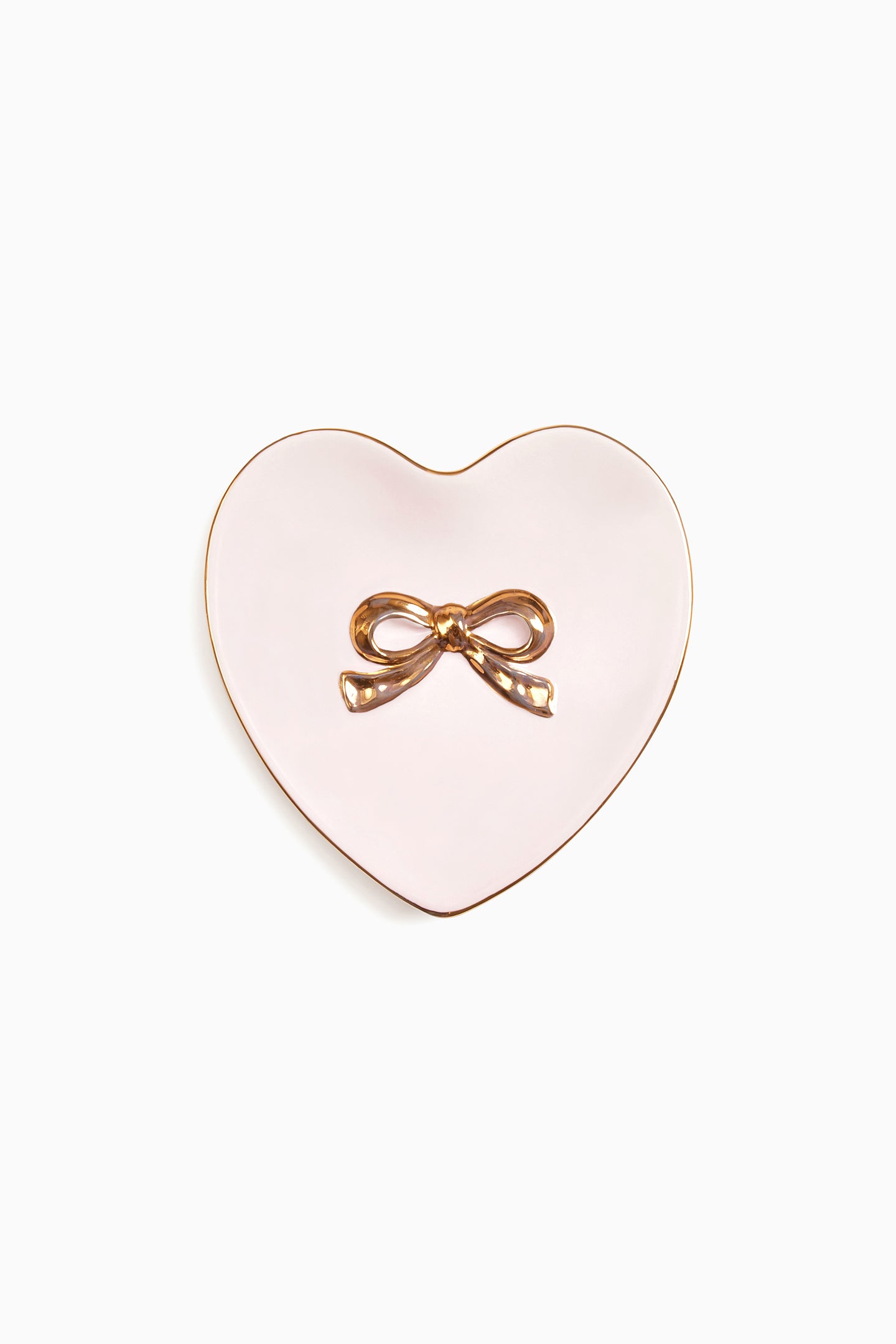 Elegant Heart Shaped Ring Dish - Ceramic Jewelry Holder for Rings, Earrings & Small Accessories - Perfect for Bathroom, Bedroom, or Wedding Gift