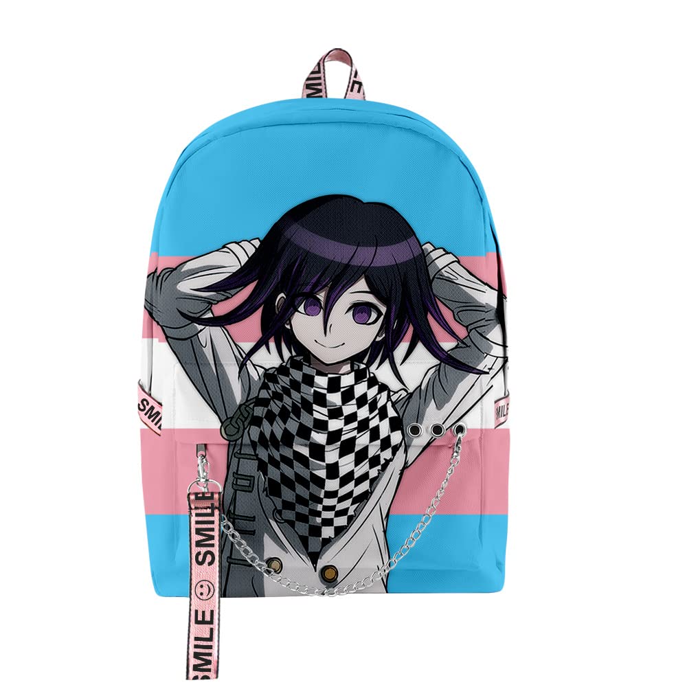Kokichi Ouma Anime Backpack - Durable Oxford School Bag for Teens, Lightweight Travel Backpack for College, Cosplay & Everyday Use (5 Colors)