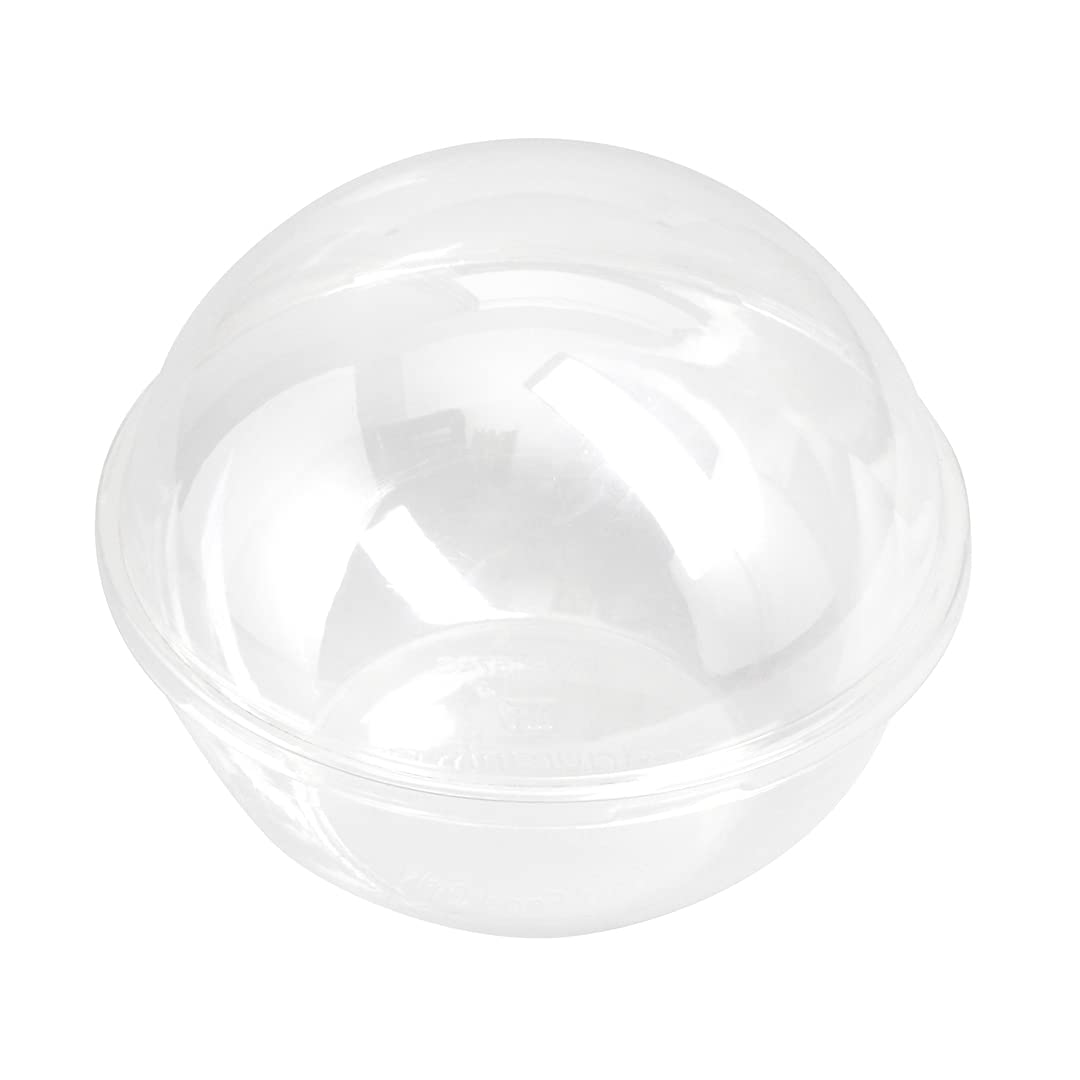 50-Pack Thermo Tek 21oz Clear Plastic Salad Containers with Airtight Dome Lids | Disposable Food Storage Bowls | Lightweight & Leakproof | Keep Salads & Meals Fresh | Perfect for Meal Prep, Takeout, Restaurants & Catering