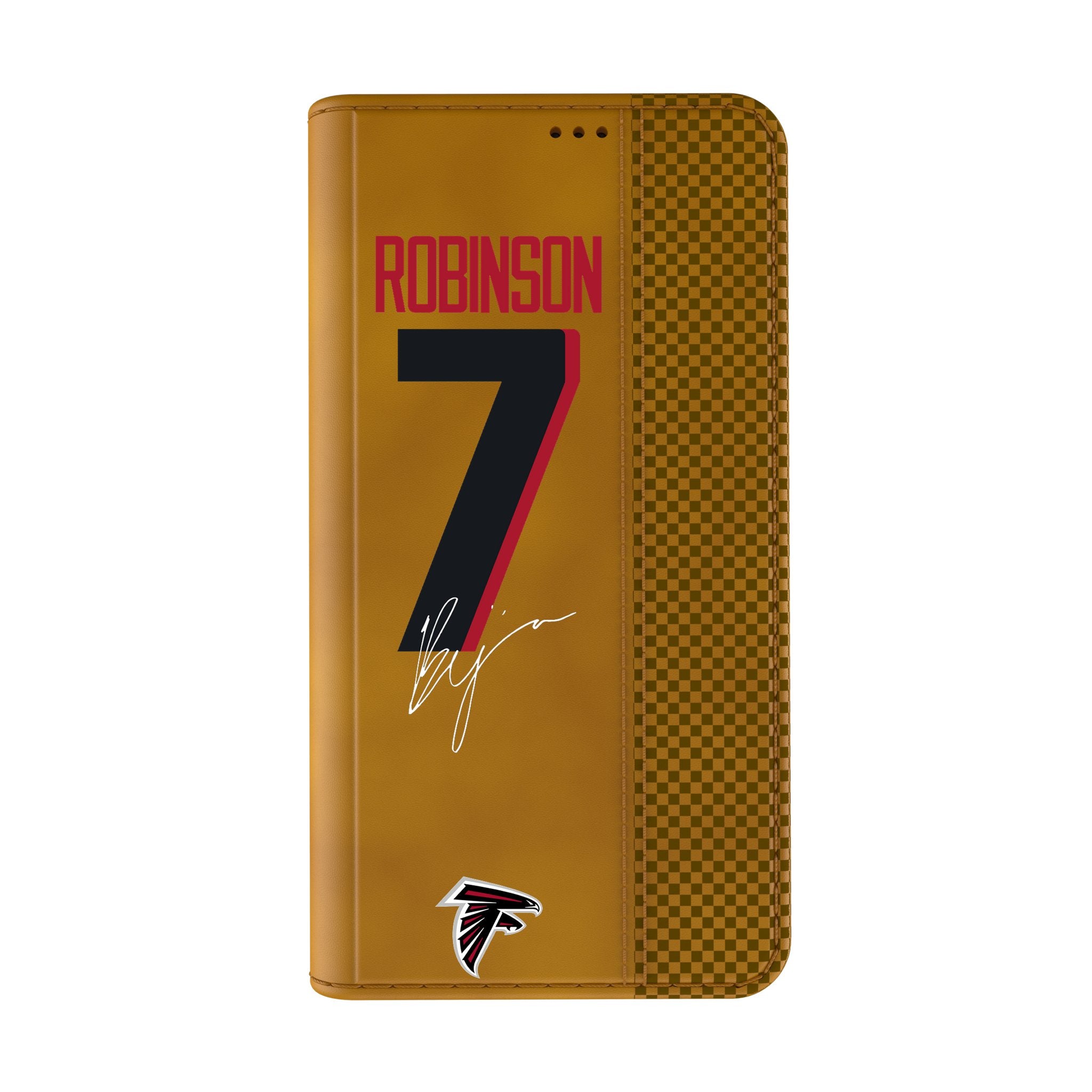 Bijan Robinson Atlanta Falcons iPhone Case - Premium 7 Game Tactic Folio Cover for iPhone 14/13/12/11 Pro Max - Perfect for Game Days & Falcons Fan Gifts