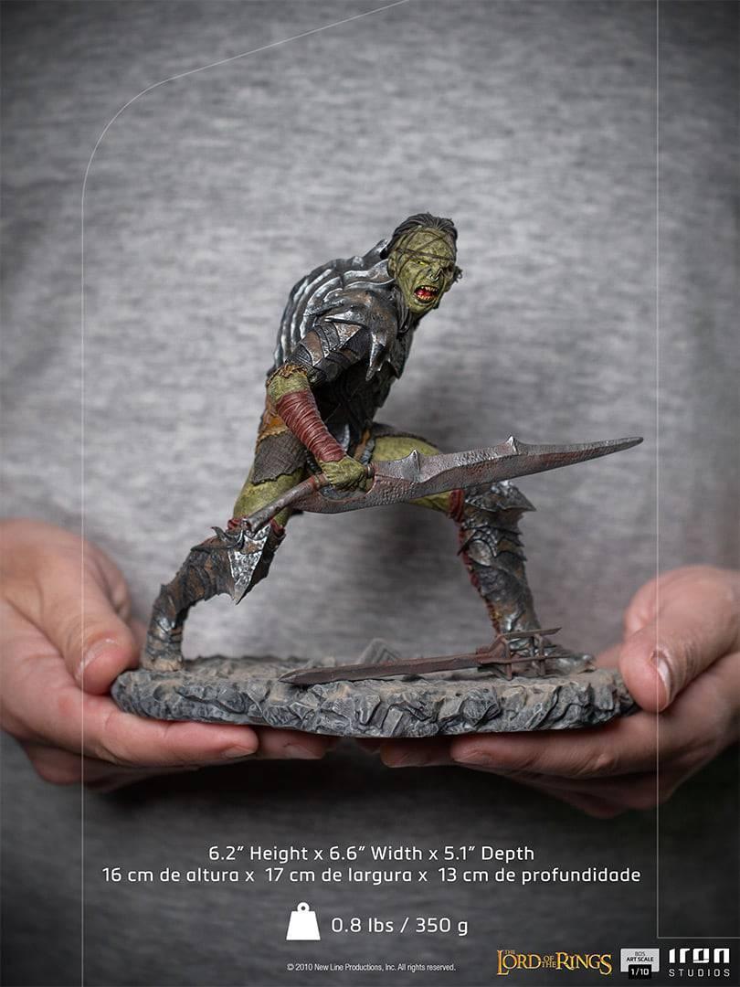 Iron Studios The Lord of the Rings Swordsman Orc BDS Art Scale 1/10 Statue - Premium Collectible for LOTR Fans & Fantasy Decor