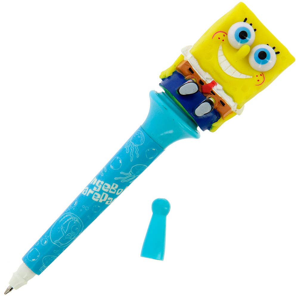 SpongeBob SquarePants Cartoon Character Ballpoint Pens - Fun Writing Tools for School, Office & Collectors | Bulk Pack of 12 Colorful Pens for Kids, Teens & Adults