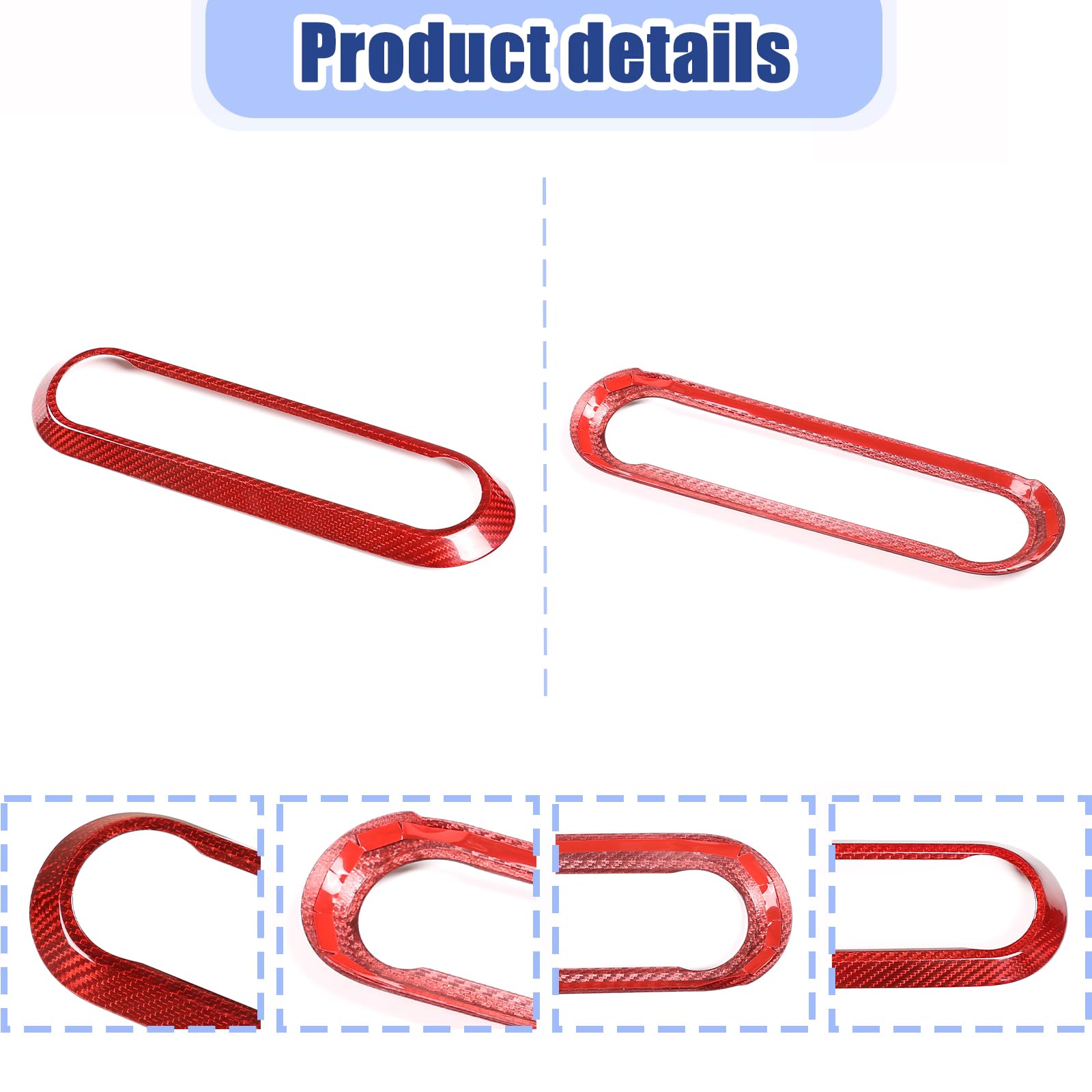 Carbon Fiber Center Console AC Control Frame Trim for Alfa Romeo Giulia & Stelvio 2017-2020 - Upgrade Interior Accessories | Perfect for Car Enthusiasts & Customization Projects