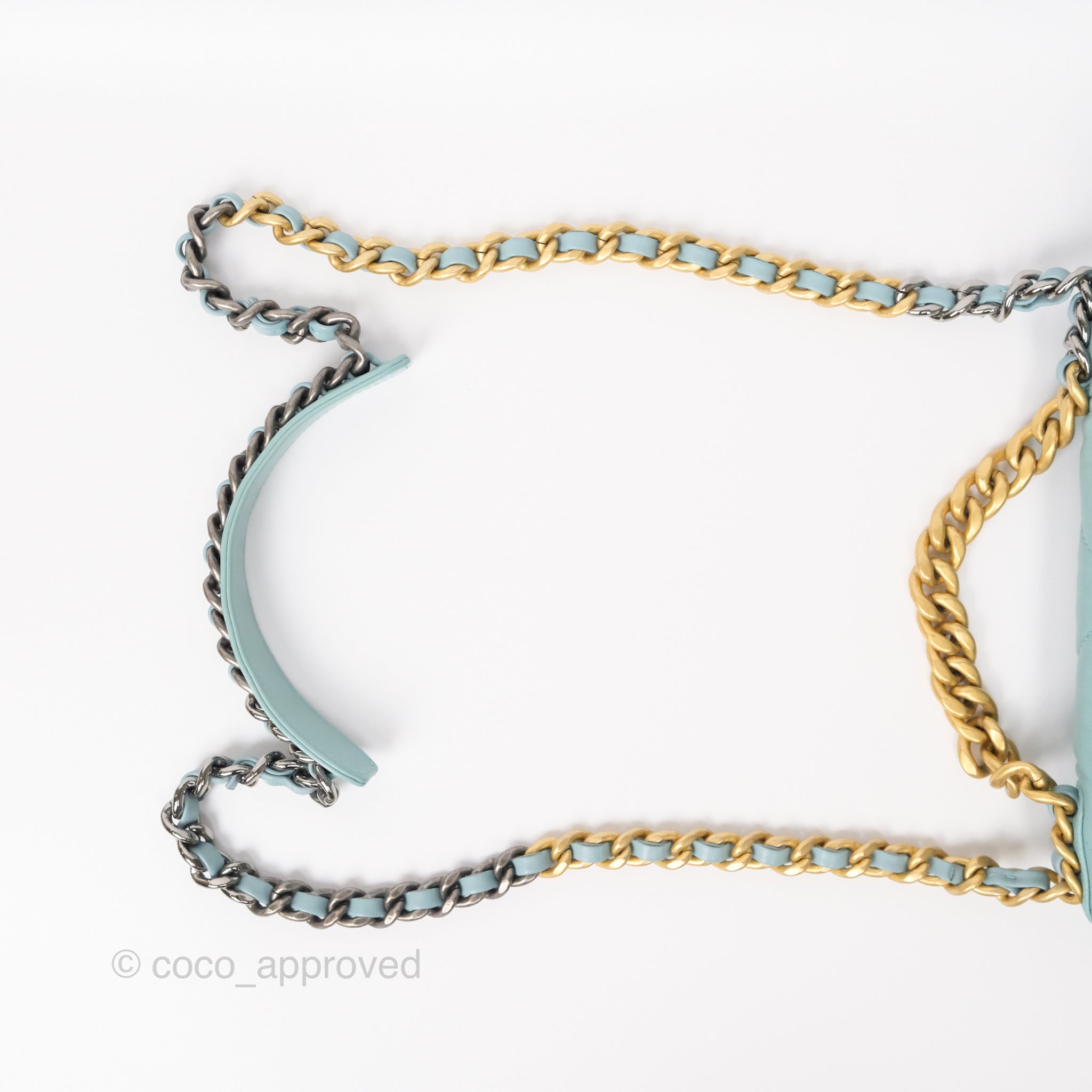 Chanel 19 Small Handbag Tiffany Blue Mixed Hardware - Luxury Crossbody Bag for Women, Perfect for Date Night & Special Occasions