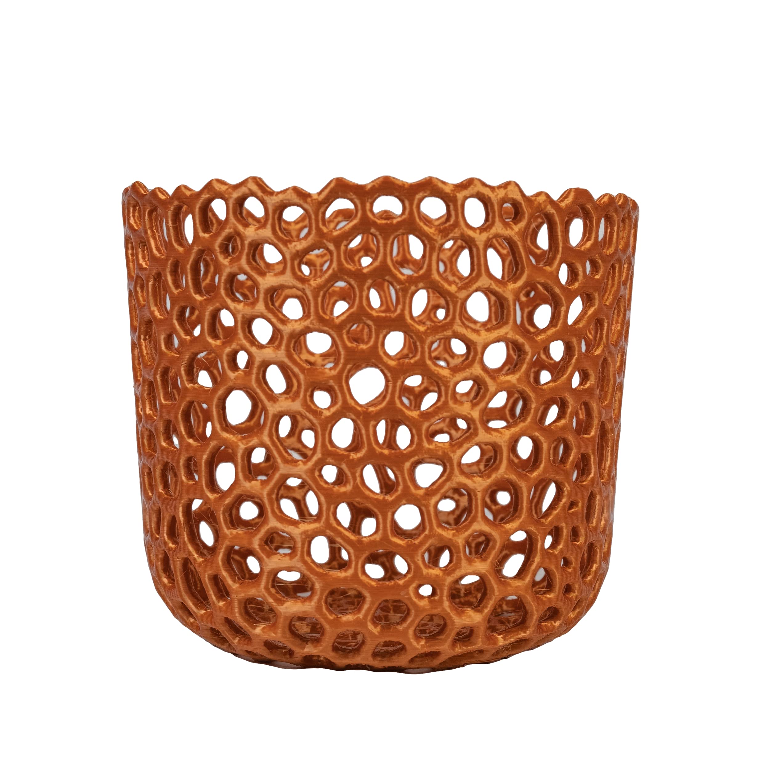 Copper Orchid Pot Mesh Cylinder - Breathable Planter for Healthy Orchid Roots | Perfect for Phalaenopsis, Dendrobium & Indoor Orchid Care