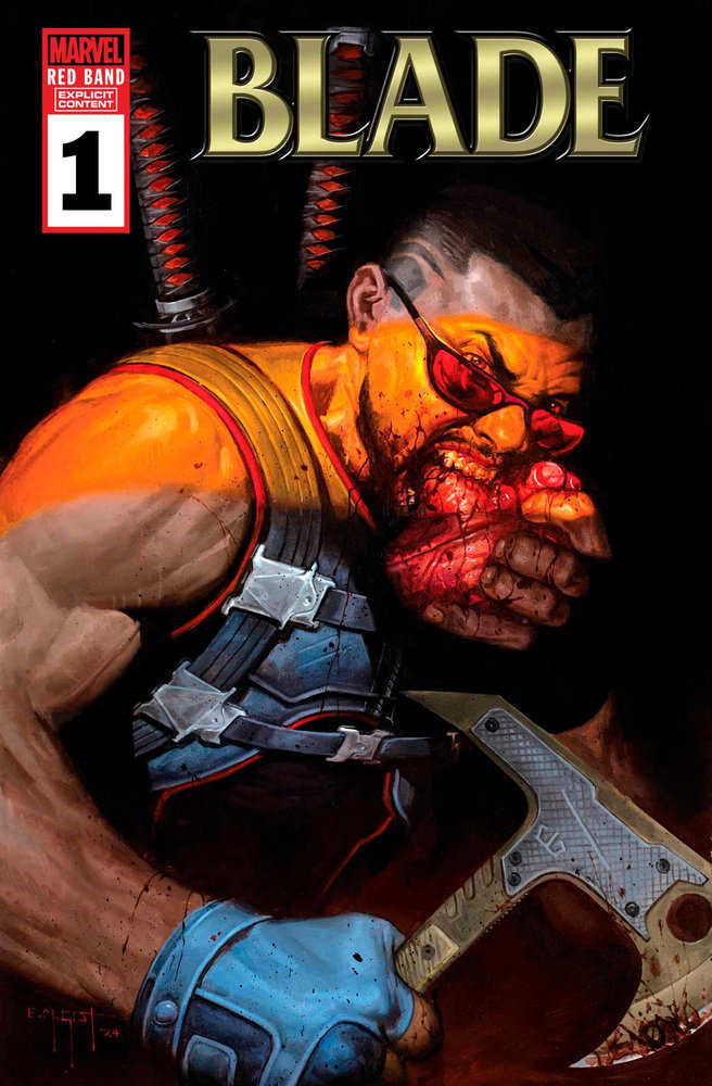 Blade: Red Band #1 E.M. Gist Variant Comic Book - Limited Edition Collectible - Perfect for Marvel Fans & Comic Book Enthusiasts - Great for Display, Gifts, and Comic Collections