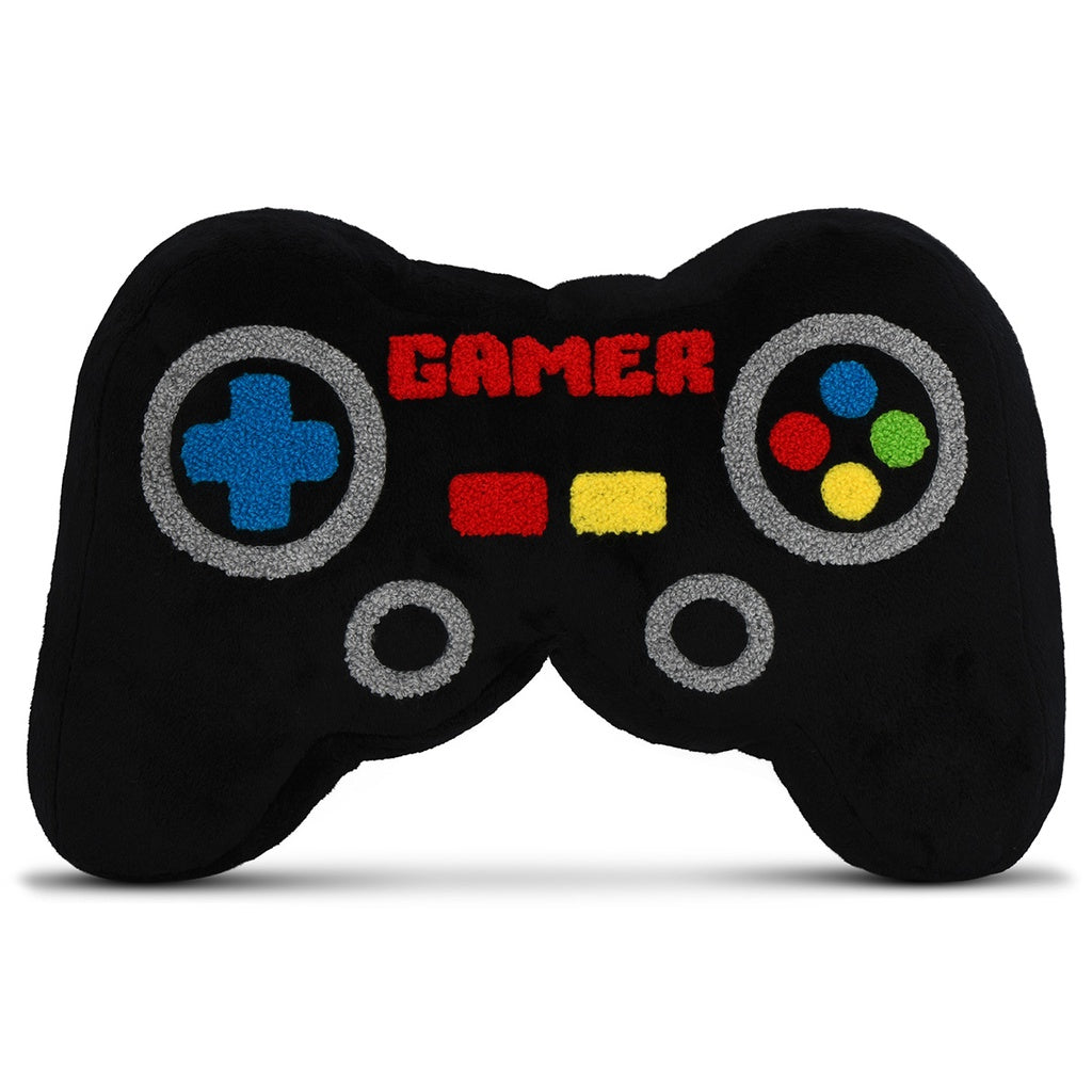 iScream Gamer Fleece Pillow - Ultra Soft Gaming Pillow for PC & Console Gamers - Perfect for Gaming Chairs, Beds & Couches - Warm & Comfortable Support for Neck & Back