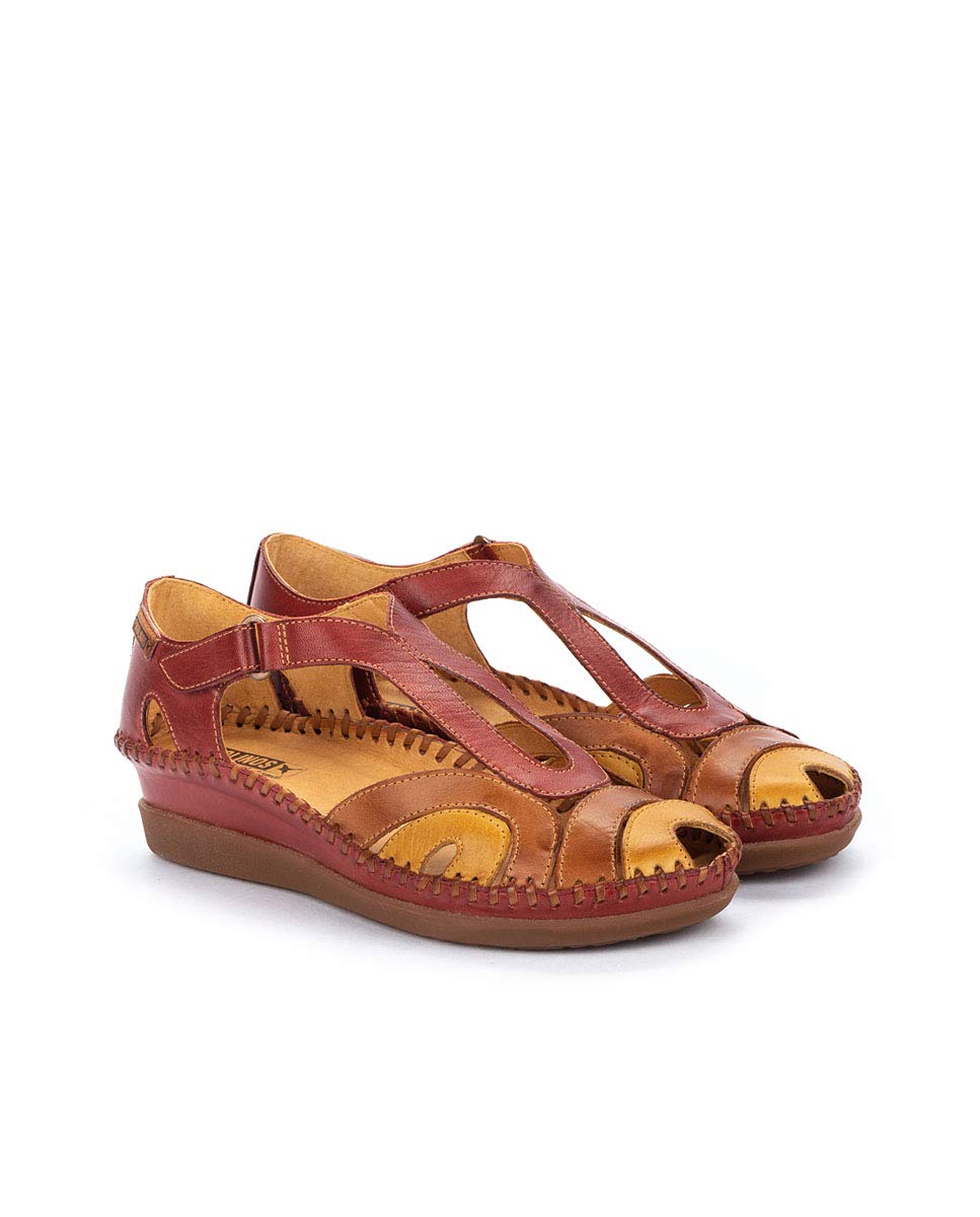 PIKOLINOS Women's Comfortable Closed Toe Sandals - Breathable Summer Walking Shoes for Travel, Beach & Casual Outfits