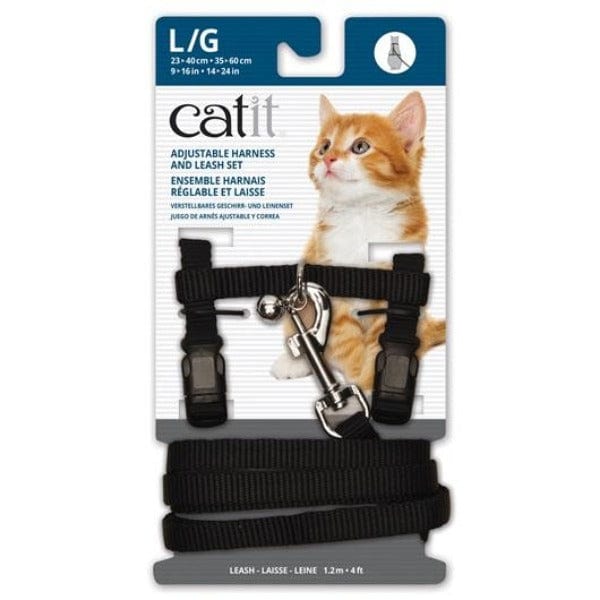 Catit Adjustable Cat Harness and Leash Set for Small to Medium Cats - Perfect for Safe Outdoor Adventures & Vet Visits