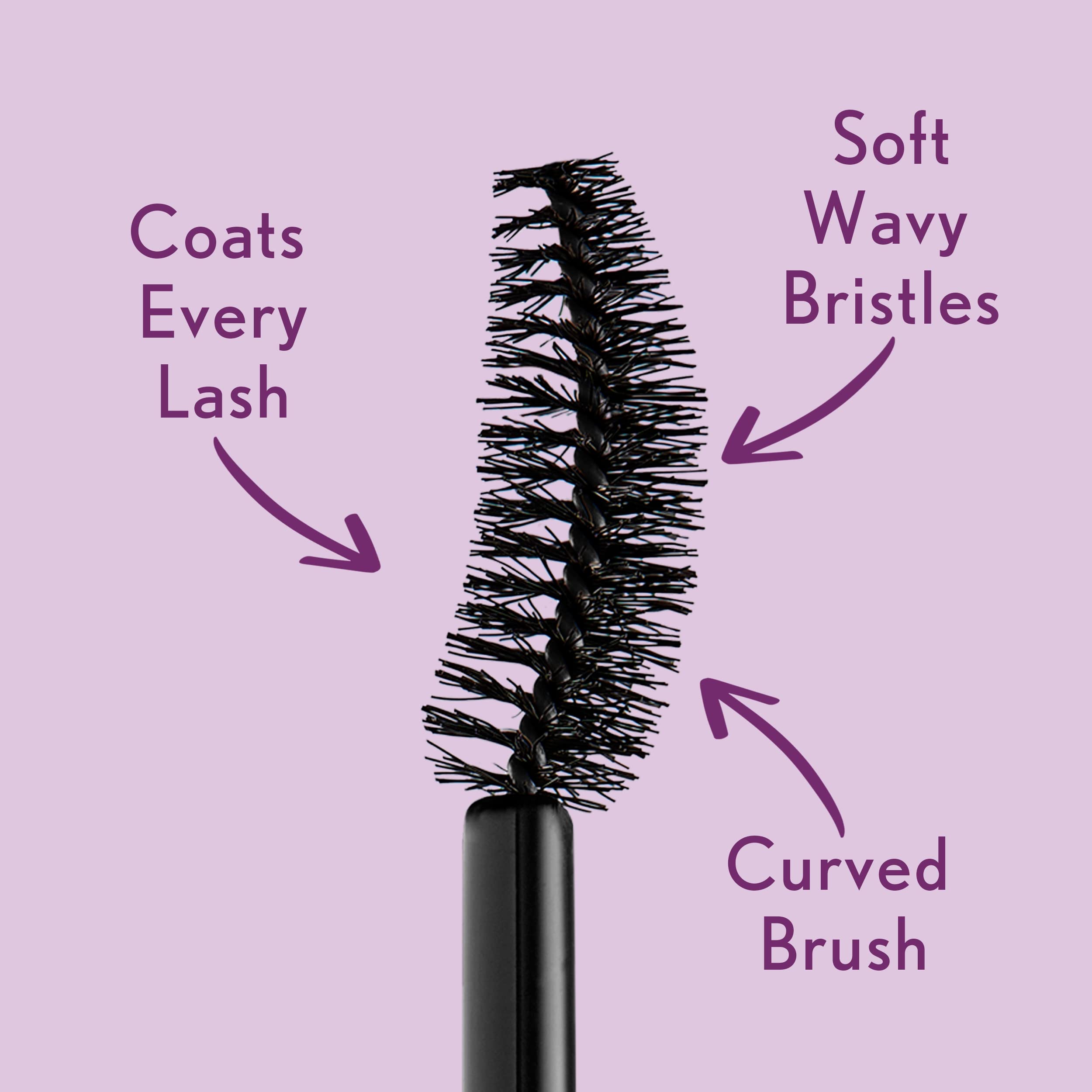 COVERGIRL Simply Ageless Lash Plumping Mascara - Soft Black, 0.44 fl oz | Volumizing & Lengthening Mascara for Fuller Lashes | Cruelty-Free & Anti-Aging Formula | Perfect for Everyday Wear & Special Occasions