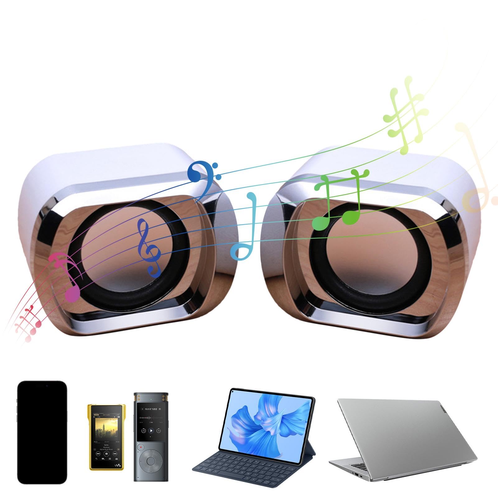 High-Quality USB Computer Speakers with Clear Sound | Compact USB Desktop Speakers for PC & Laptop | USB Multimedia Speaker for Home Office, Gaming & Music