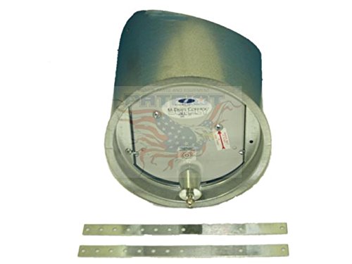 Field Controls 01437001 8M 8-Inch M Barometric Draft Control for Residential Heating - Compatible with Oil, Wood & Coal Furnaces - Improves Combustion Efficiency & Safety for Home Heating Systems