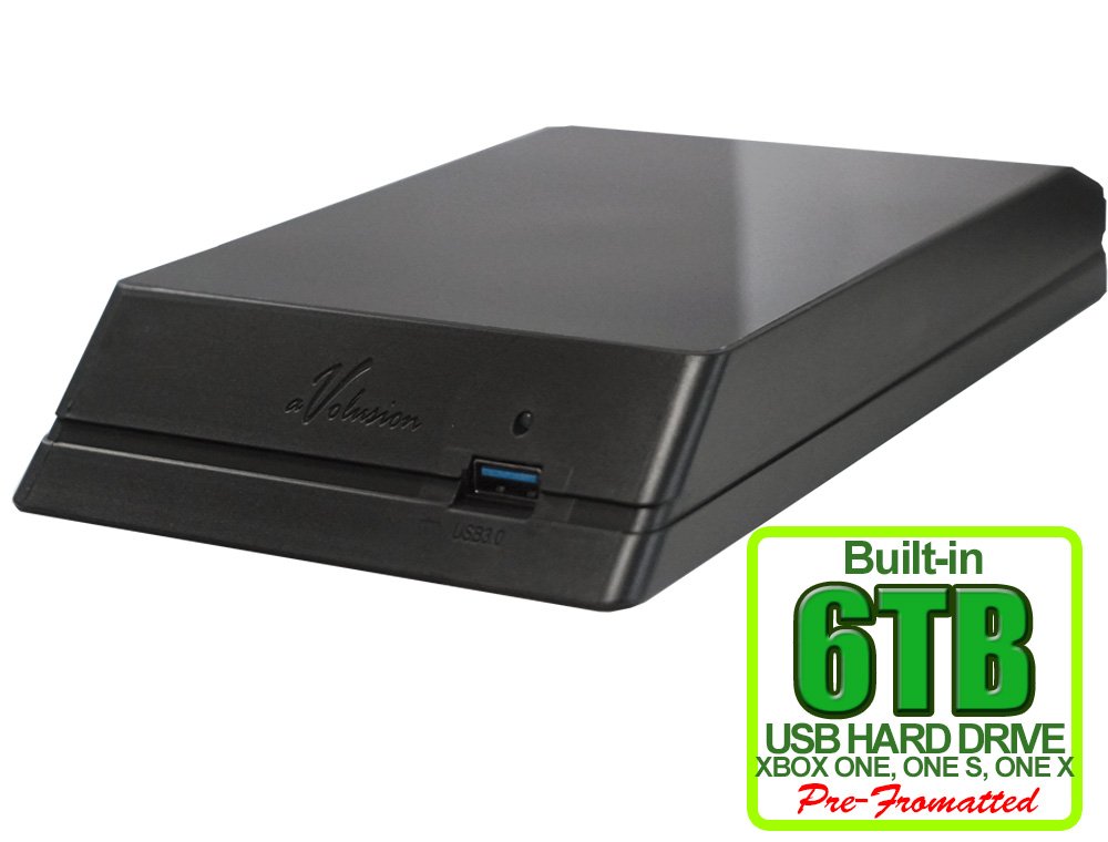 6TB USB 3.0 External Hard Drive for Xbox One X - Avolusion HDDGear 6000GB Gaming Storage with 2-Year Warranty (Renewed) | Perfect for Game Backups, Media Storage & Console Expansion