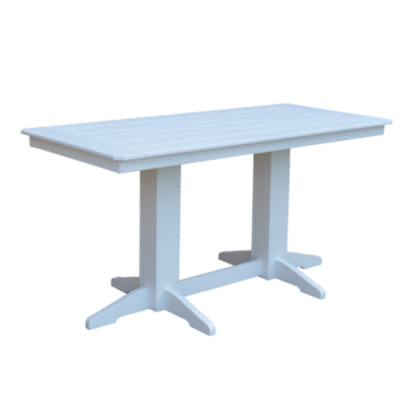 Eco-Friendly Recycled Plastic Counter Table - Durable & Stylish for Kitchen, Bar, Outdoor Dining & Small Space Decor