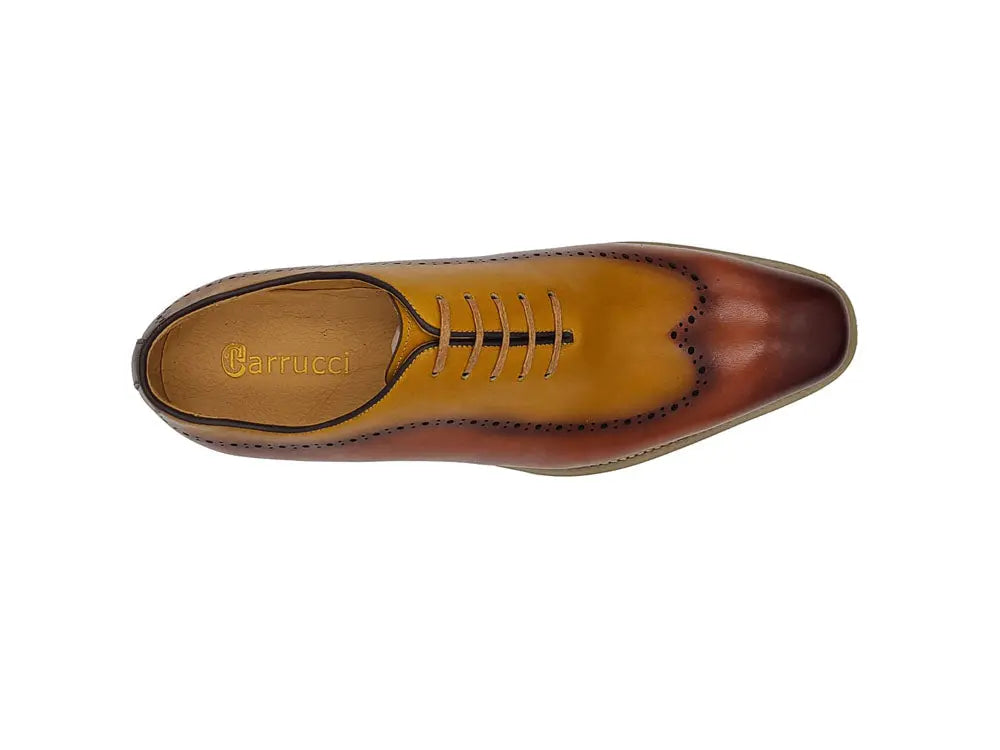 Men's Two-Tone Oxford Dress Shoes with Lightweight Comfort Sole - Perfect for Business, Office & Formal Occasions