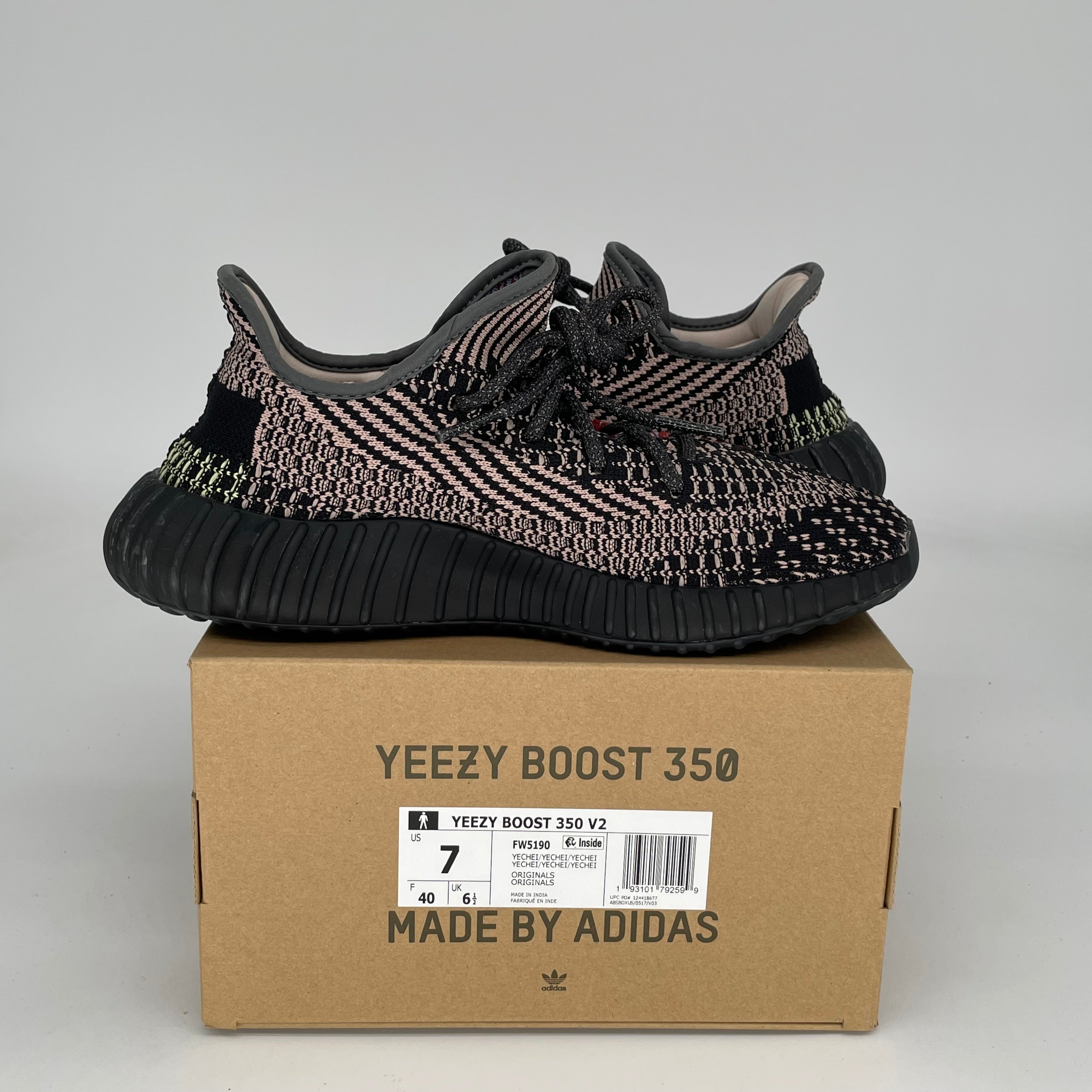 Adidas Yeezy Boost 350 V2 Yecheil NR - Men's Size 7 (FQ5190) | Comfortable Running Shoes for Gym, Jogging & Casual Wear