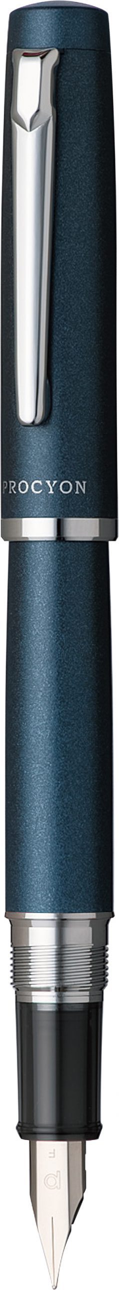 Premium Platinum Procyon Fountain Pen - Deep Sea Blue Ink, Smooth Writing Nib for Professionals & Students - Perfect for Office, School & Calligraphy