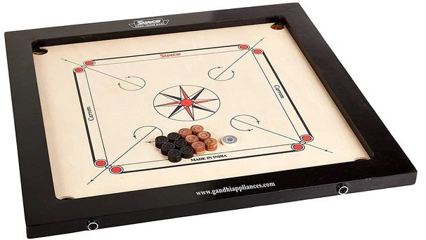 Premium Surco Boss Carrom Board Set - 16mm Thick with Coins, Striker & Powder | Classic Family Game for Indoor Fun & Competitive Play