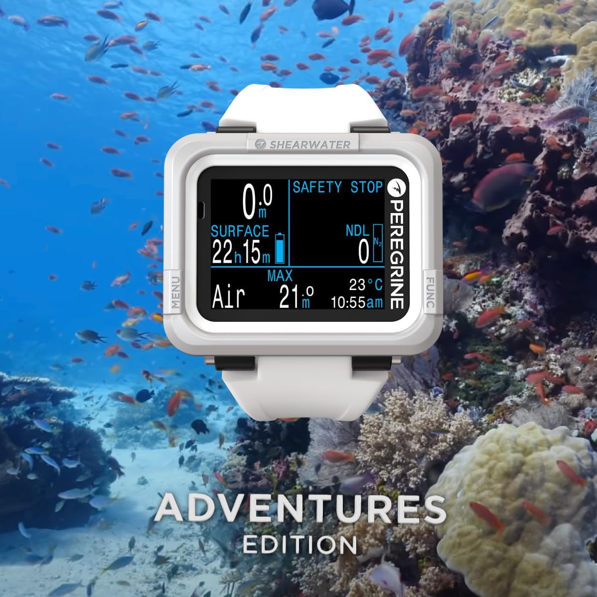 Shearwater Peregrine Dive Computer - Advanced Scuba Diving Watch for Recreational & Technical Divers | Perfect for Underwater Exploration, Spearfishing & Marine Adventures